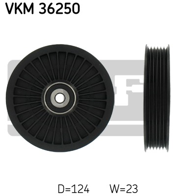 Vratná/vodiaca kladka rebrovaného klinového remeňa SKF (VKM 36250)